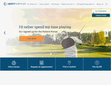 Tablet Screenshot of optimhealth.com